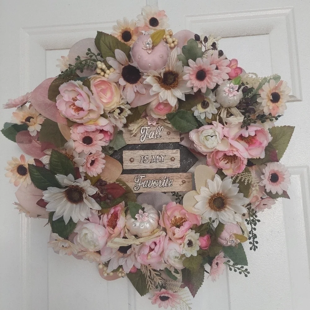 HANDMADE fall wreath decor